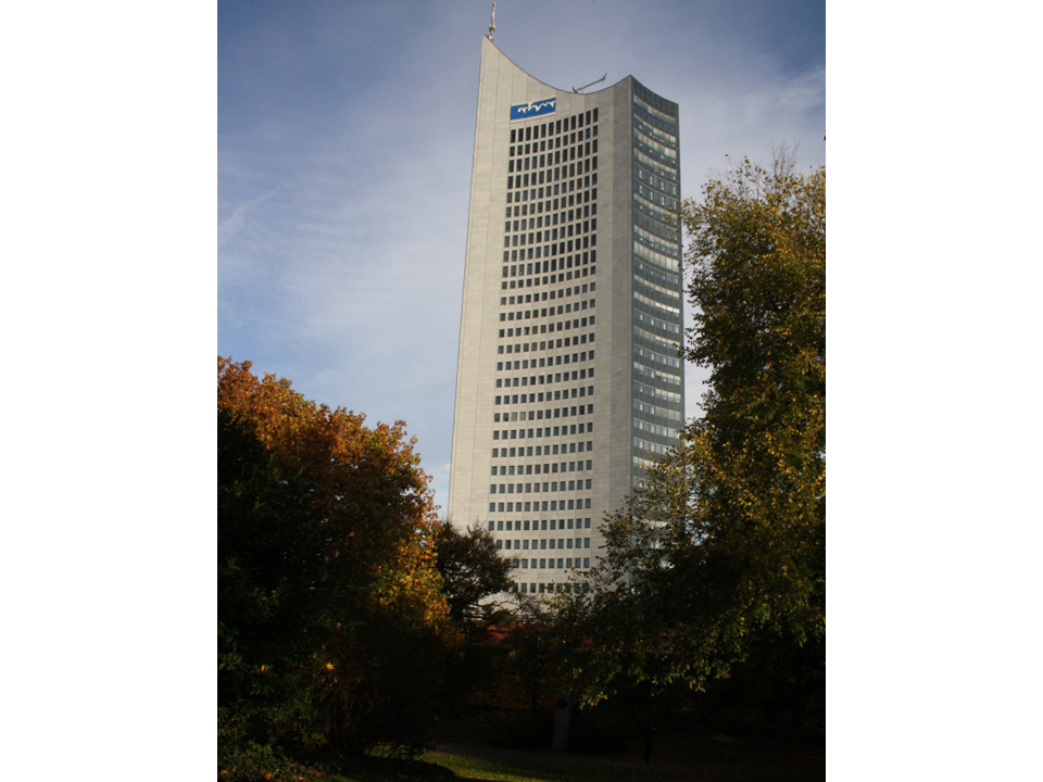 MDR-Hochhaus in der Innenstadt